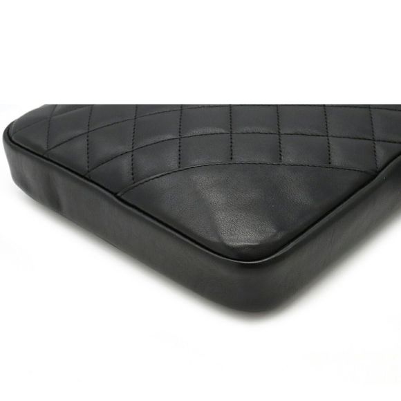 Chanel Cambon Line Cocomark Medium Pochette Shoulder Bag Diagonal Black - Picture 3 of 9